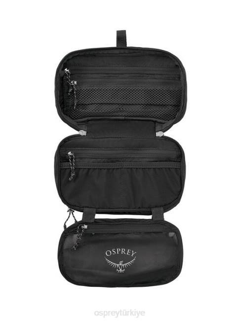 üniseks siyah Osprey ultra hafif zip düzenleyici seyahat aksesuarları 20VZ691