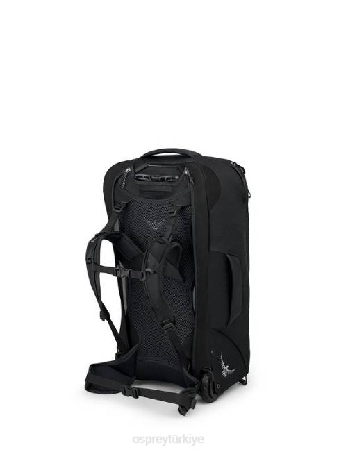erkekler siyah Osprey farpoint tekerlekli seyahat paketi 65l/27,5