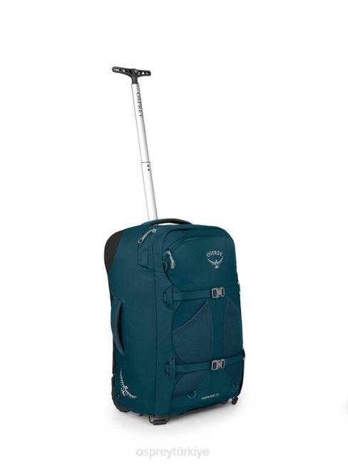kadınlar gece orman mavisi Osprey fairview tekerlekli seyahat paketi el bagajı 36l/21,5" tekerlekler | el bagajı seyahat paketi 20VZ545