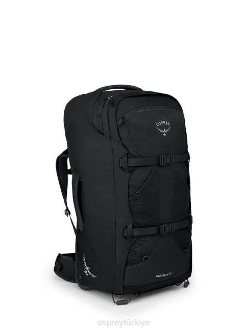 kadınlar siyah Osprey fairview tekerlekli seyahat paketi 65l/27,5