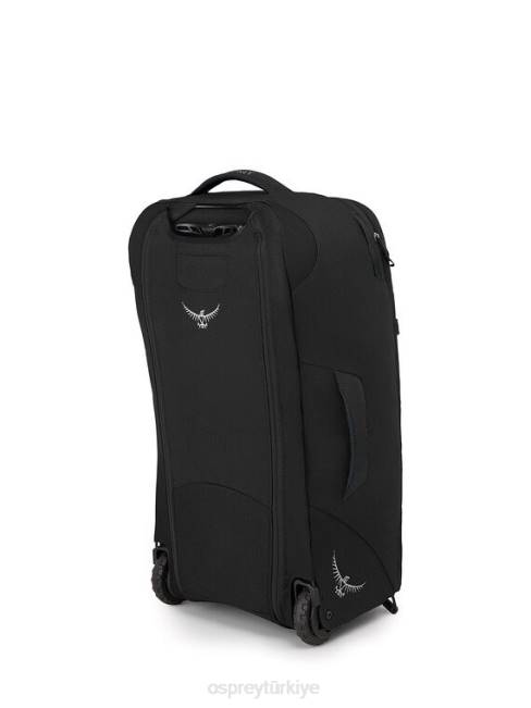 kadınlar siyah Osprey fairview tekerlekli seyahat paketi 65l/27,5