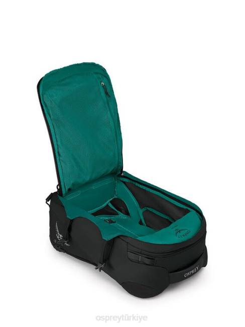 kadınlar siyah Osprey fairview tekerlekli seyahat paketi el bagajı 36l/21,5