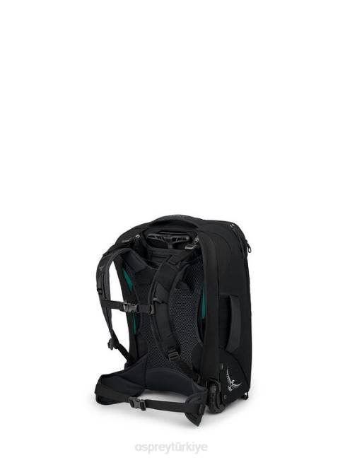 kadınlar siyah Osprey fairview tekerlekli seyahat paketi el bagajı 36l/21,5
