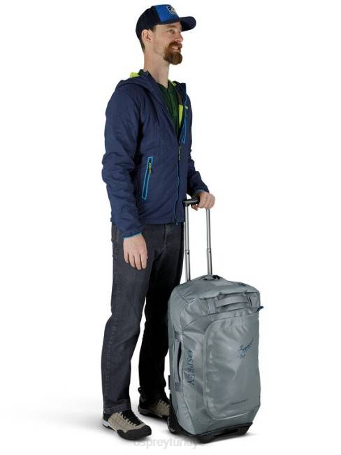 üniseks Venturi mavisi Osprey taşıyıcı tekerlekli spor çantası 60 seyahat tekerleği | dişli taşıyıcı 20VZ619