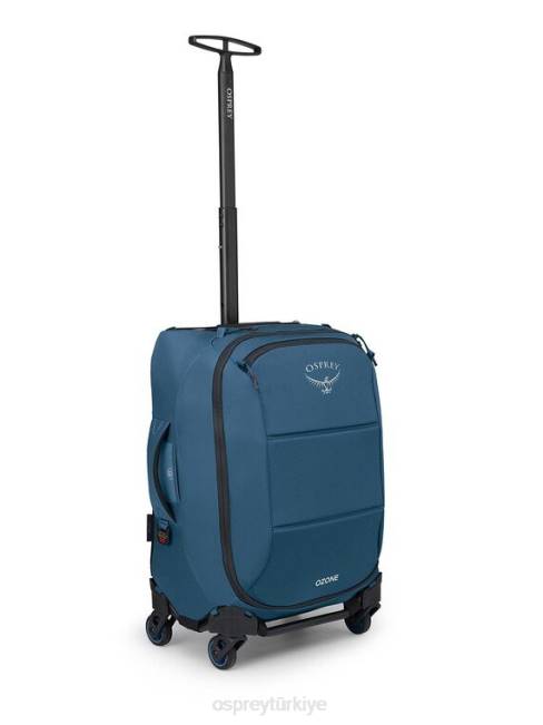 üniseks kıyı mavisi Osprey ozon 4 tekerlekli taşıma çantası 38l/21,5" tekerlekler | ultra hafif seyahat 20VZ535
