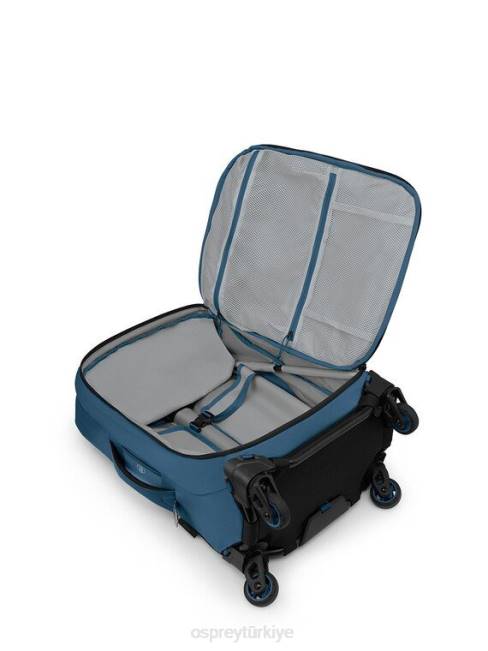 üniseks kıyı mavisi Osprey ozon 4 tekerlekli taşıma çantası 38l/21,5