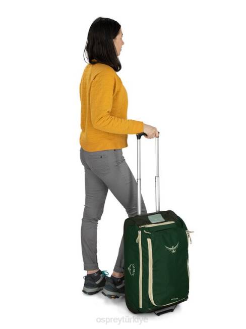 üniseks siyah Osprey daylite el bagajı tekerlekli spor çantası 40 seyahat 20VZ540