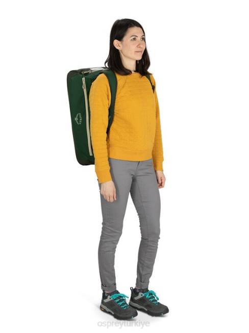 üniseks siyah Osprey daylite el bagajı tekerlekli spor çantası 40 seyahat 20VZ540