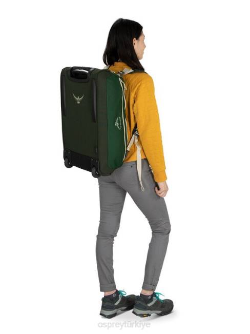 üniseks siyah Osprey daylite el bagajı tekerlekli spor çantası 40 seyahat 20VZ540