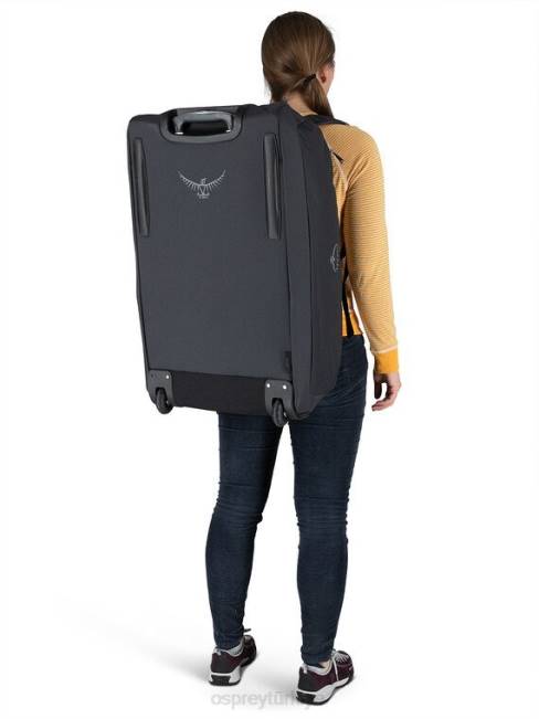 üniseks siyah Osprey daylite tekerlekli spor çantası 85 seyahat 20VZ629