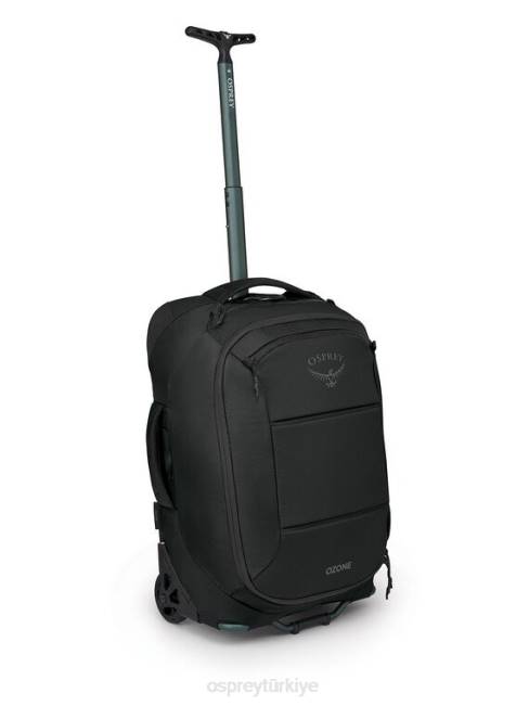 üniseks siyah Osprey ozon 2 tekerlekli taşıma çantası 40l/21,5" tekerlekler | ultra hafif seyahat 20VZ534