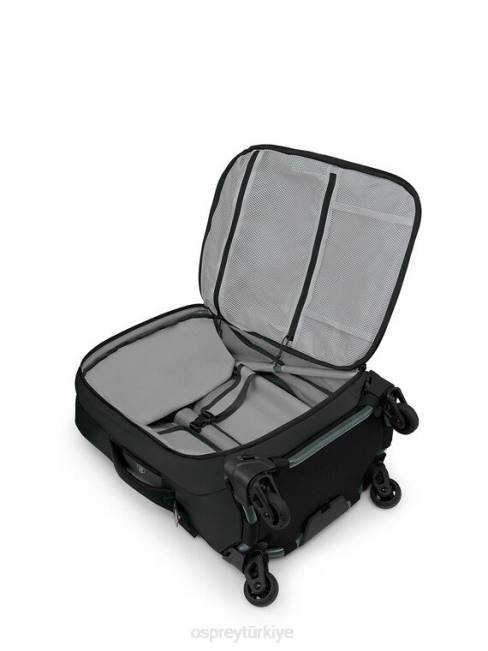 üniseks siyah Osprey ozon 4 tekerlekli taşıma çantası 38l/21,5