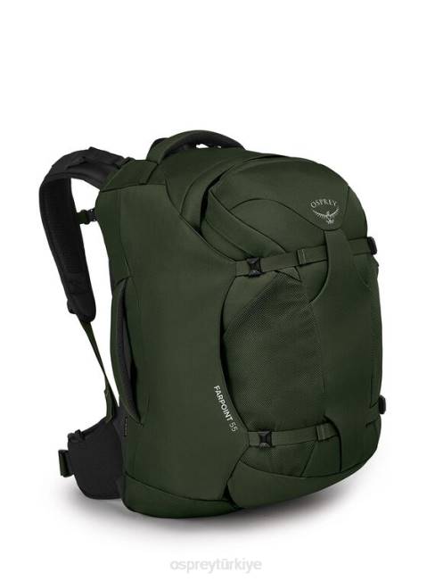 erkekler sincap yeşili Osprey farpoint 55 seyahat paketi seyahat paketi 20VZ514