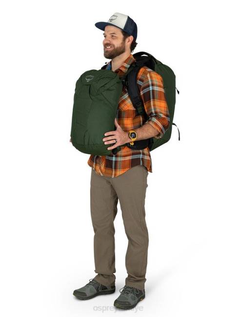 erkekler sincap yeşili Osprey farpoint 55 seyahat paketi seyahat paketi 20VZ514