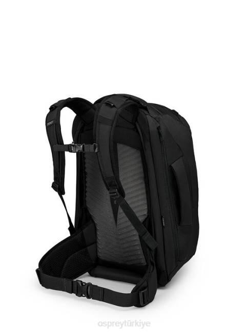 erkekler siyah Osprey farpoint 40 seyahat paketi seyahat paketi 20VZ553