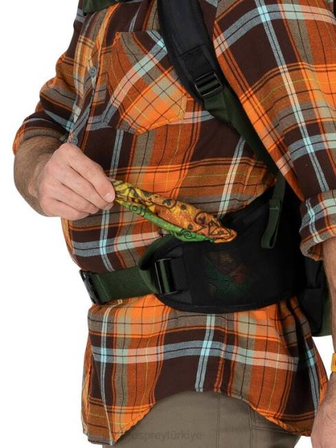 erkekler siyah Osprey farpoint 55 seyahat paketi seyahat paketi 20VZ517