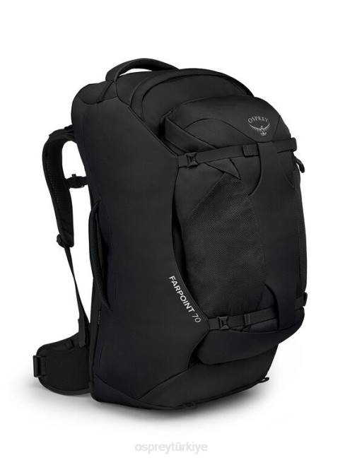 erkekler siyah Osprey farpoint 70 seyahat paketi seyahat paketi 20VZ520