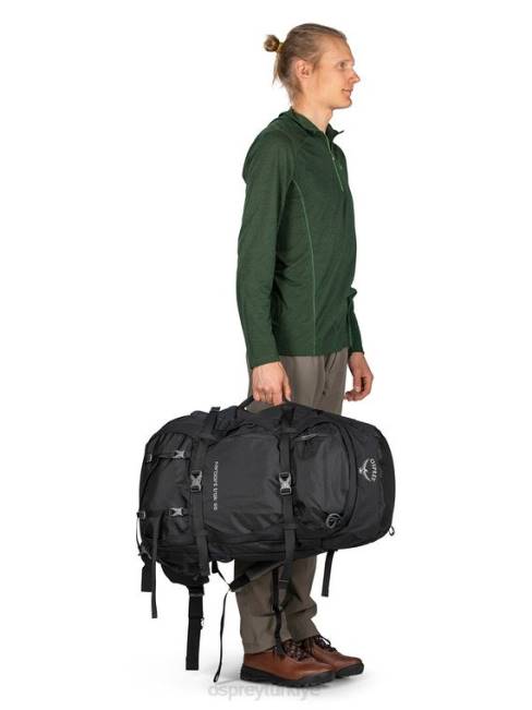 erkekler siyah Osprey farpoint trek 55 seyahat | doğa yürüyüşü 20VZ504