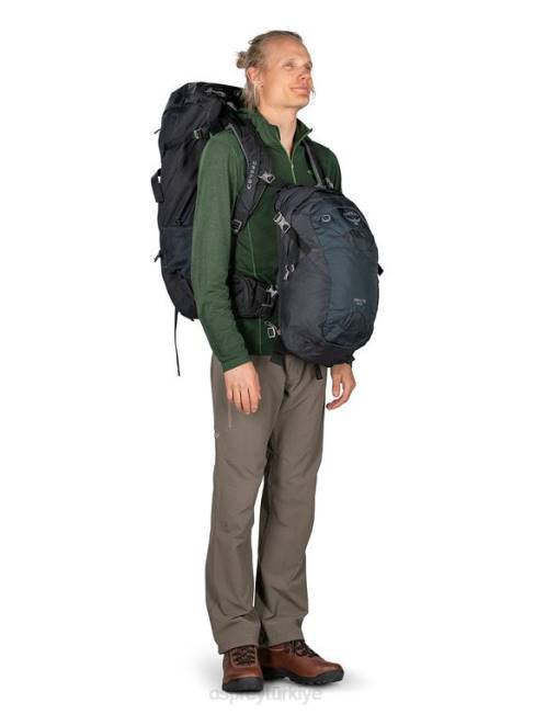 erkekler siyah Osprey farpoint trek 55 seyahat | doğa yürüyüşü 20VZ504