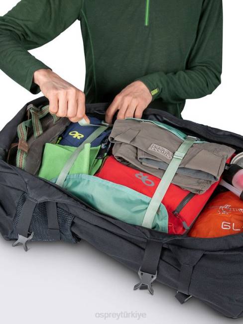 erkekler siyah Osprey farpoint trek 55 seyahat | doğa yürüyüşü 20VZ504