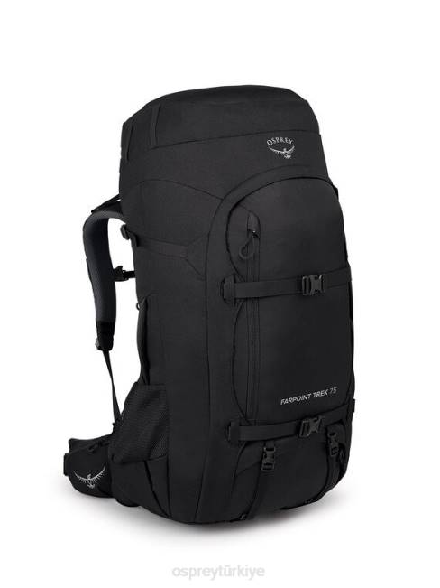 erkekler siyah Osprey farpoint trek 75 seyahat | doğa yürüyüşü 20VZ506