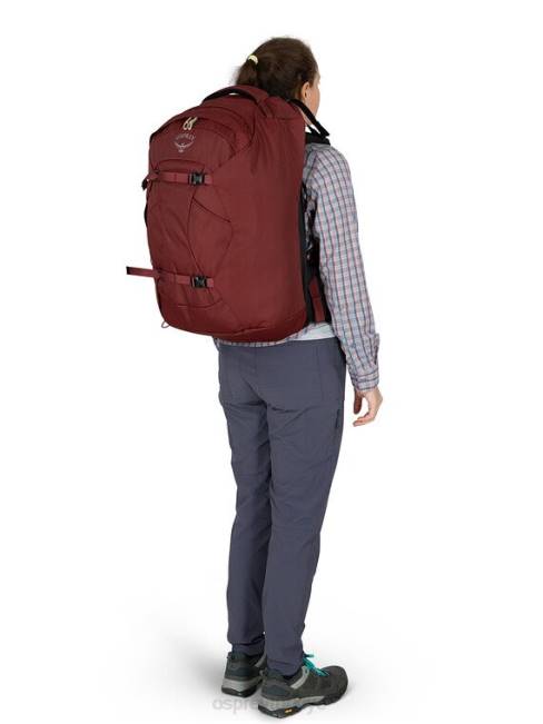 kadınlar siyah Osprey fairview 40 seyahat paketi seyahat paketi 20VZ557