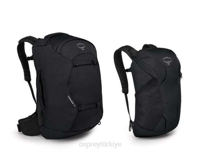 kadınlar siyah Osprey fairview 55 seyahat paketi seyahat paketi 20VZ510