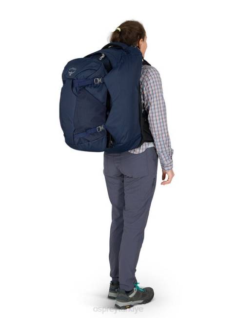 kadınlar siyah Osprey fairview 55 seyahat paketi seyahat paketi 20VZ510