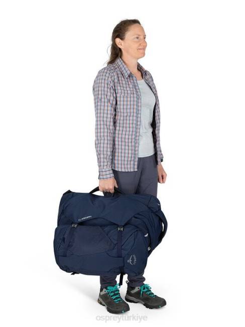 kadınlar siyah Osprey fairview 55 seyahat paketi seyahat paketi 20VZ510