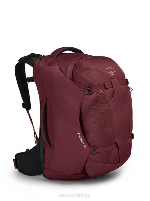 kadınlar zirkon kırmızısı Osprey fairview 55 seyahat paketi seyahat paketi 20VZ508