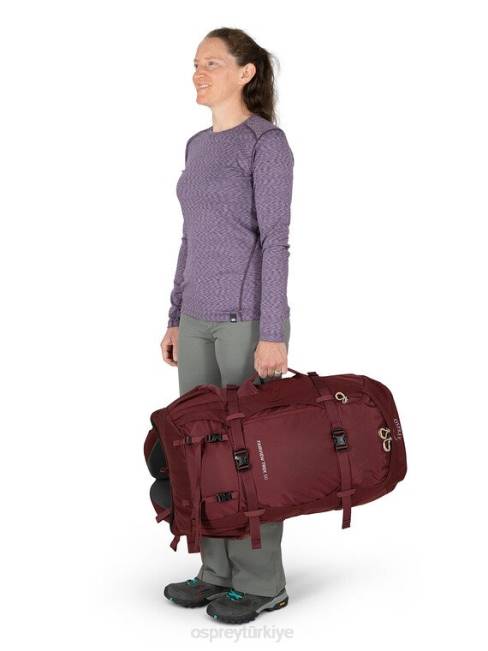 kadınlar zirkon kırmızısı Osprey fairview trek 50 seyahat | doğa yürüyüşü 20VZ500