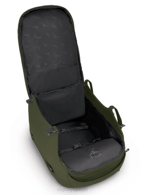üniseks saman yeşili Osprey porter seyahat paketi 65 seyahat 20VZ526