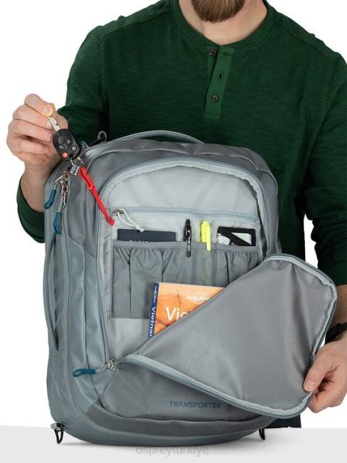 üniseks siyah Osprey Transporter global taşıma çantası 20VZ576