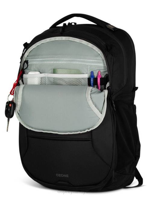 üniseks siyah Osprey ozon dizüstü bilgisayar sırt çantası ultra hafif seyahat 20VZ590
