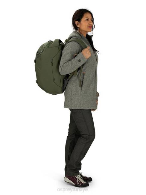 üniseks siyah Osprey porter seyahat paketi el bagajı 30 seyahat 20VZ549