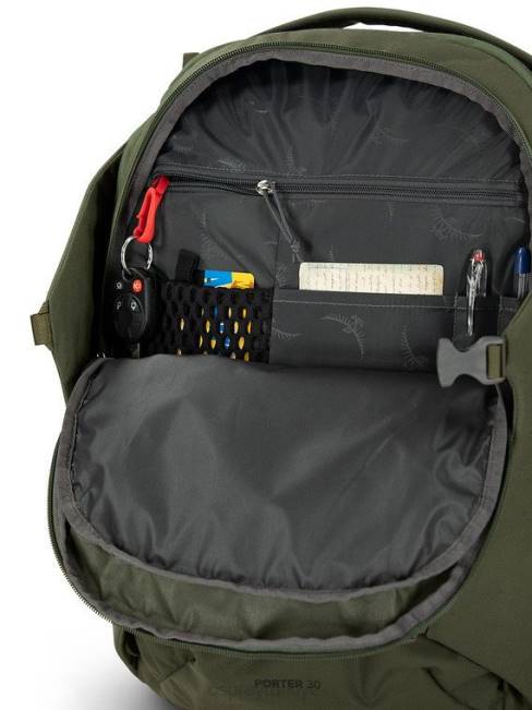 üniseks siyah Osprey porter seyahat paketi el bagajı 30 seyahat 20VZ549