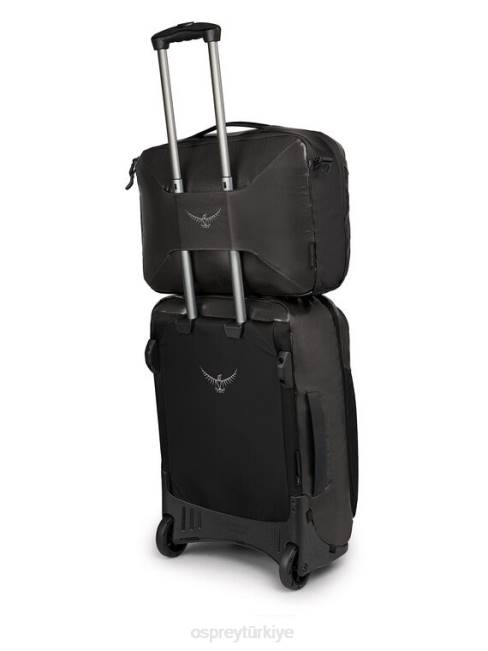 üniseks siyah Osprey taşıyıcı biniş çantası seyahat 20VZ589