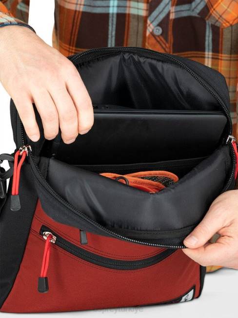 üniseks bazan kırmızısı Osprey miras musette 13 yaşam tarzı 20VZ634