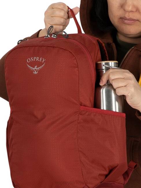 üniseks jasper kırmızısı Osprey kalıntılar toplanabilir sırt çantası yaşam tarzı 20VZ488