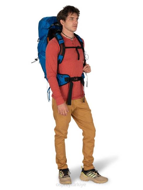 erkekler tungsten grisi Osprey exos 38 ultra hafif sırt çantasıyla seyahat | günlük yürüyüş 20VZ248
