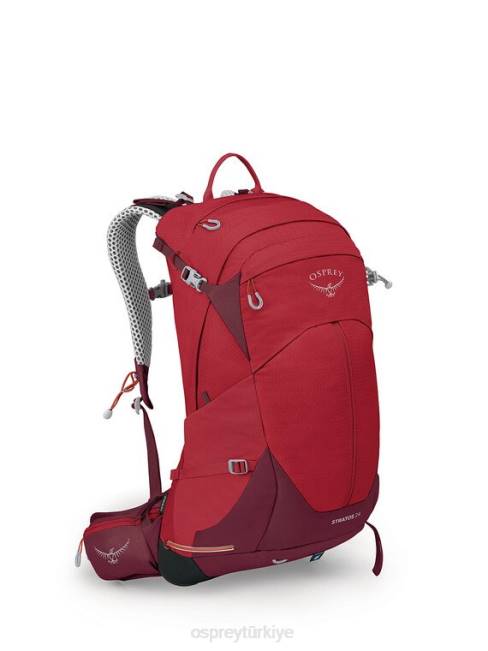 üniseks Atatürk çiçeği kırmızısı Osprey stratos 24 günlük yürüyüş 20VZ272
