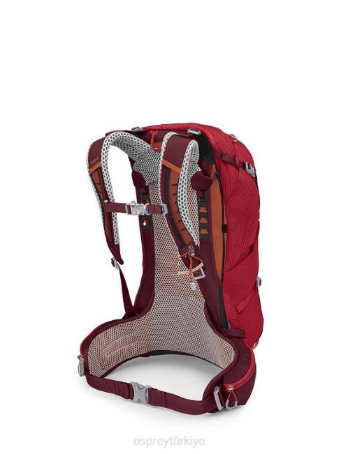 üniseks Atatürk çiçeği kırmızısı Osprey stratos 24 günlük yürüyüş 20VZ272