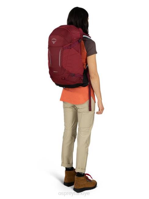 üniseks Sangria kırmızısı Osprey Hiklite 28 yürüyüş 20VZ208