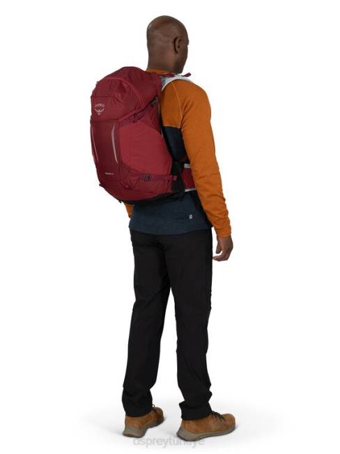 üniseks Sangria kırmızısı Osprey Hiklite 28 yürüyüş 20VZ208