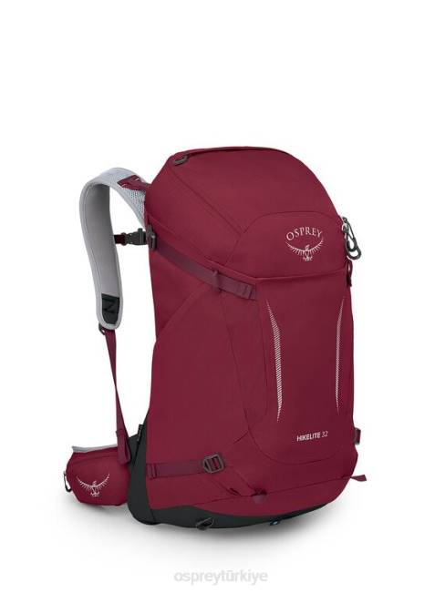 üniseks Sangria kırmızısı Osprey Hiklite 32 yürüyüş 20VZ212