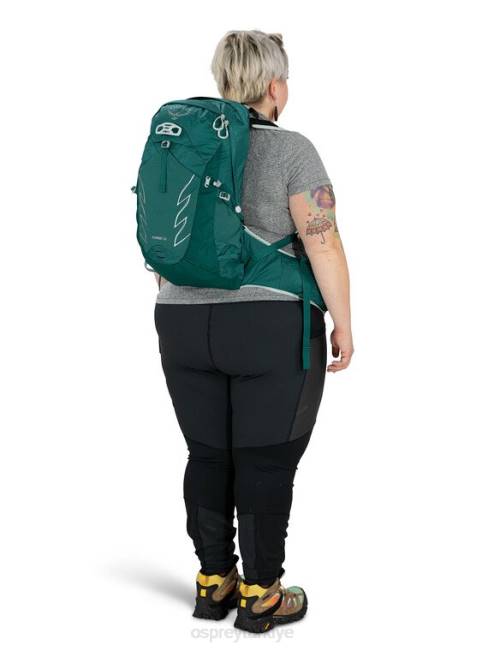 üniseks jasper yeşili Osprey tempest 20 genişletilmiş fit yürüyüş 20VZ339