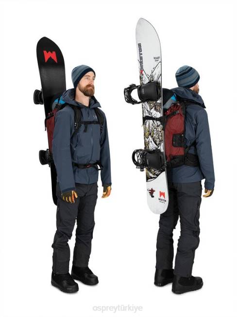 erkekler kırmızı dağ Osprey soelden pro 32 dağlık bölgede kayak/snowboard 20VZ466