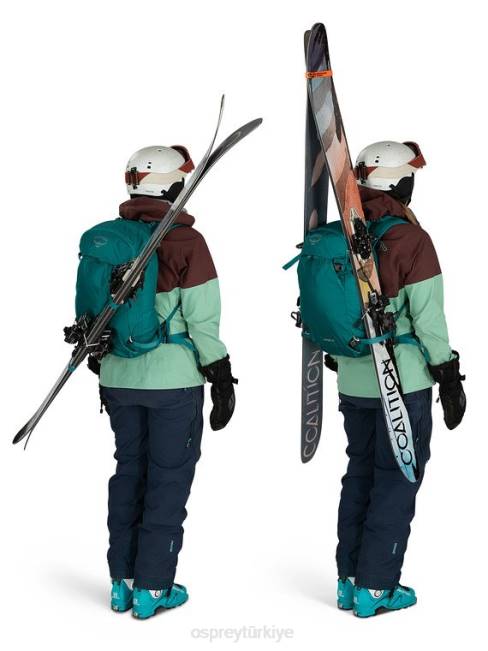 kadınlar bakır yeşili Osprey sopris 20 kayak ve snowboard | hafif gezi 20VZ455