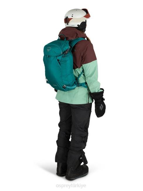 kadınlar bakır yeşili Osprey sopris 20 kayak ve snowboard | hafif gezi 20VZ455