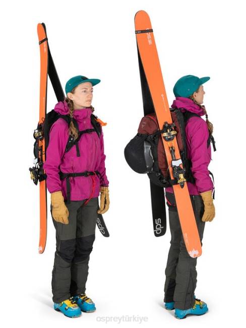 kadınlar kırmızı dağ Osprey sopris pro 30 dağlık bölgede kayak/snowboard 20VZ461